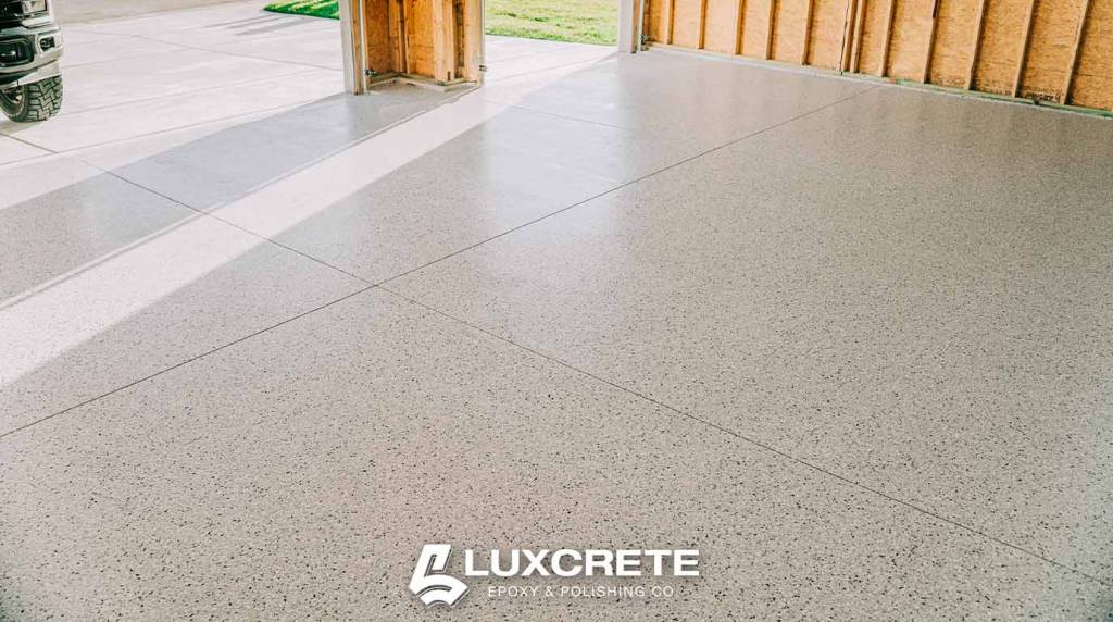 LuxCrete Epoxy & Polishing - Wichita's #1 Expoxy Flooring Experts - Full Flake Epoxy Flooring System - Residential Garage