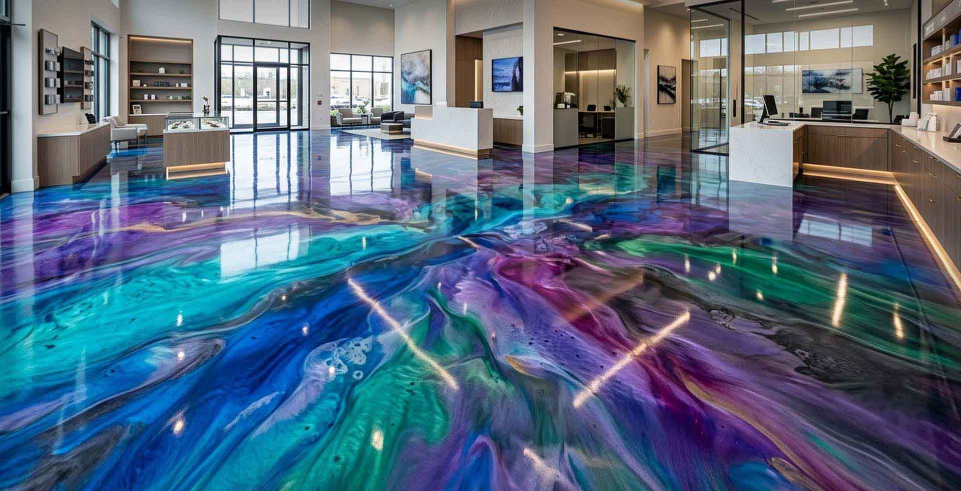 Metallic Epoxy Floors in Wichita, KS | LuxCrete Epoxy & Polishing